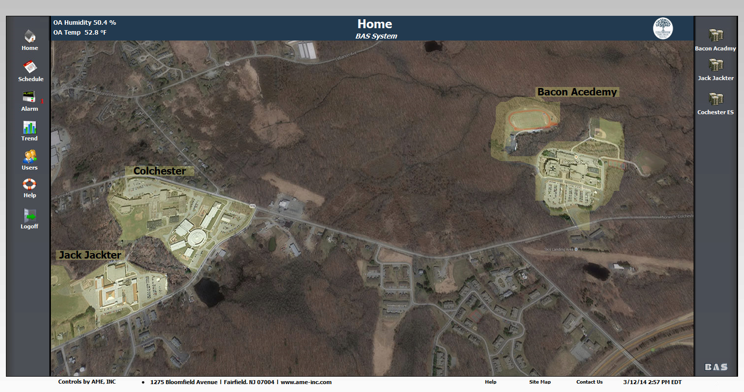 Multiple Schools BAS Integration AME Inc Total Building Controls 
